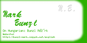 mark bunzl business card